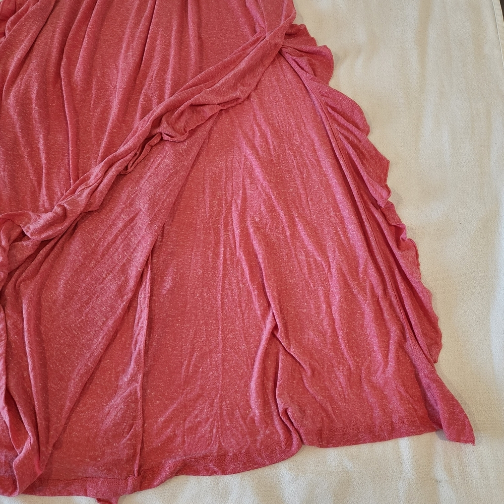 NWT Free People Free-est Myra Maxi Dress In Vintage Rosey, Sz Large Linen Blend - Picture 5 of 9